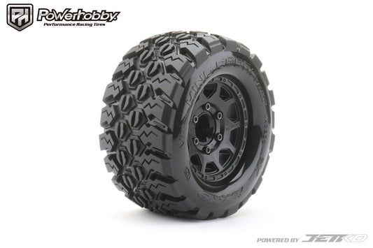 Powerhobby 1/10 2.8 MT King Cobra Belted Tires (2) with Removable Hex Wheels - PowerHobby