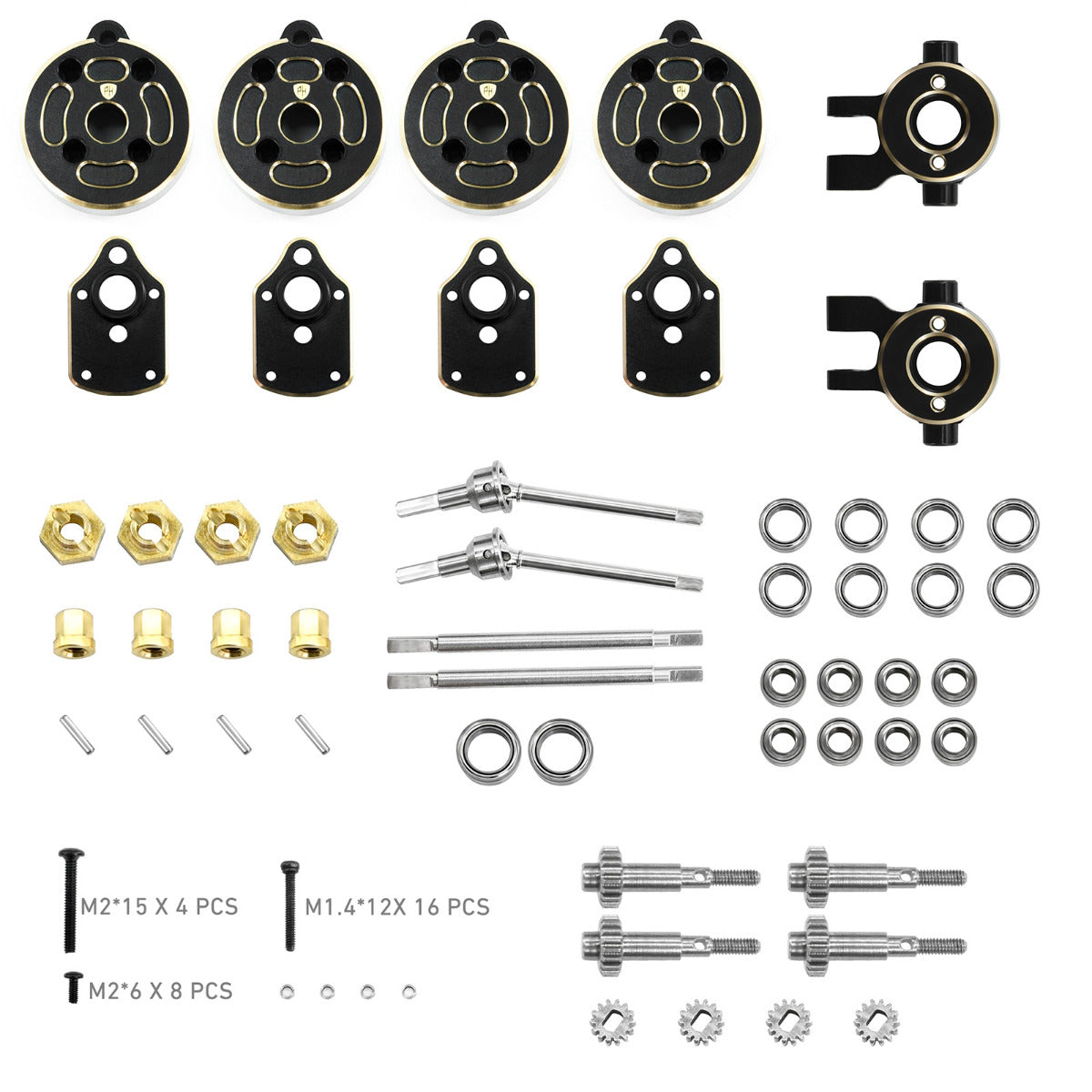 Powerhobby Brass Front / Rear Portals FOR Traxxas TRX-4M - PowerHobby