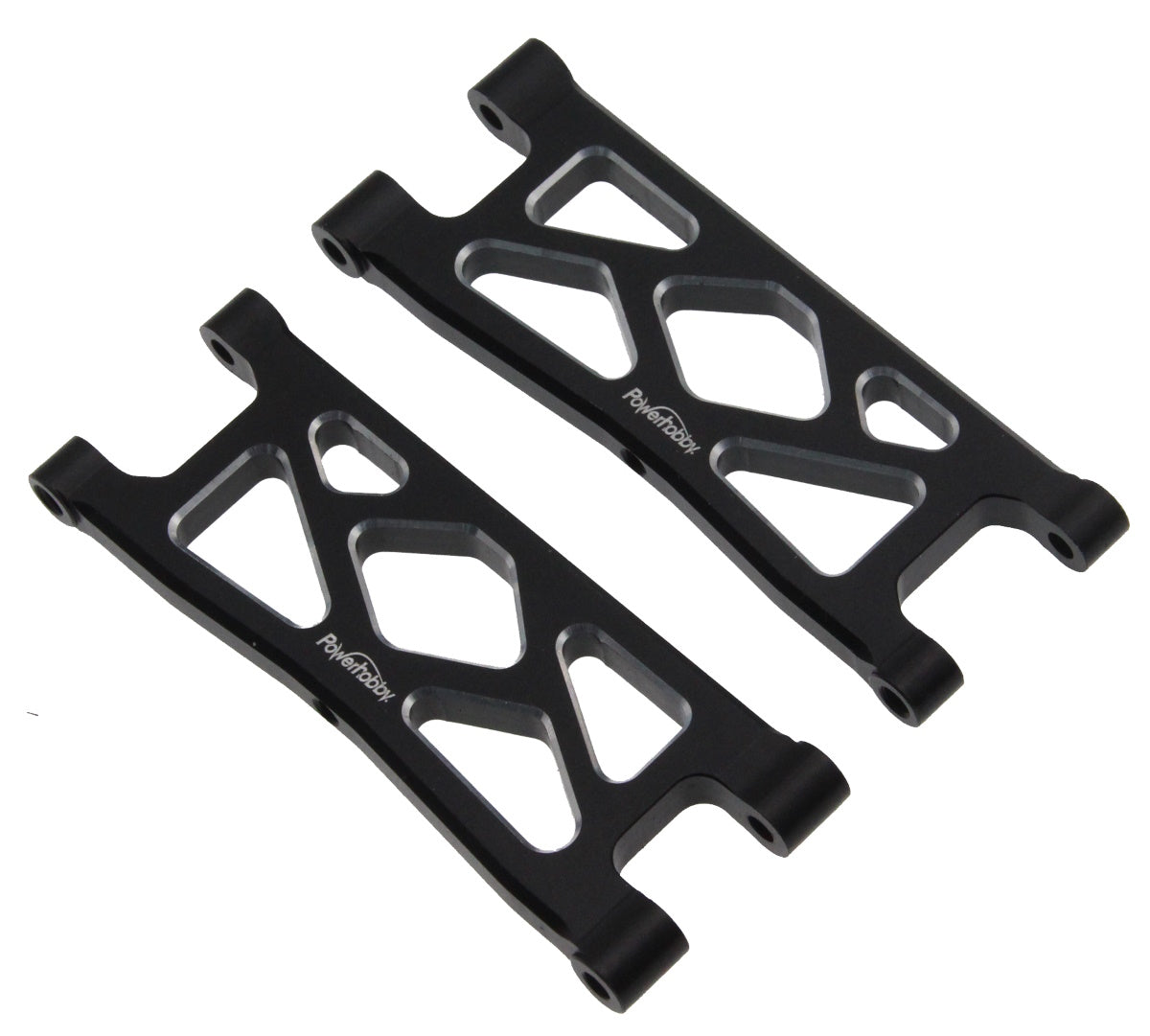 Powerhobby Aluminum Rear Lower Arms Black Arrma Granite / Typhon GROM