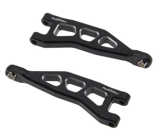 Powerhobby Aluminum Rear Upper Arms Black Arrma Granite / Typhon GROM