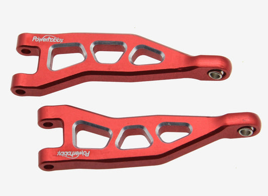 Powerhobby Aluminum Rear Upper Arms Red Arrma Granite / Typhon GROM