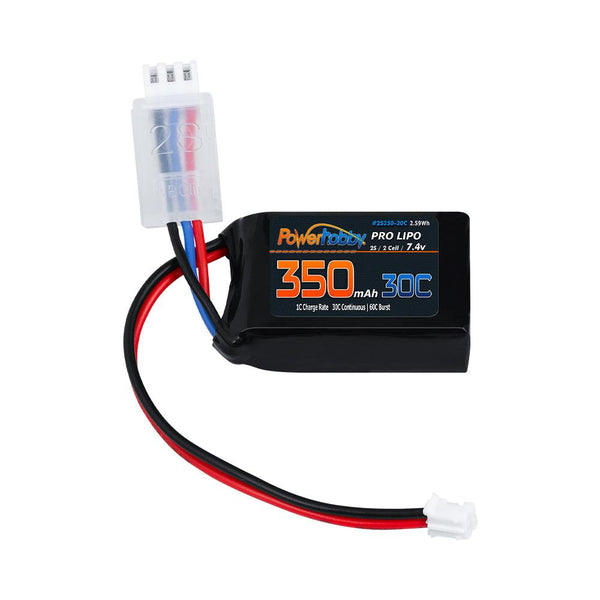 350mah 2s 7.4v lipo 60 c Powerhobby 7.4V 350mAh 2S 50C LiPo Battery w PH2.0 Plug Fits Losi Mico-B