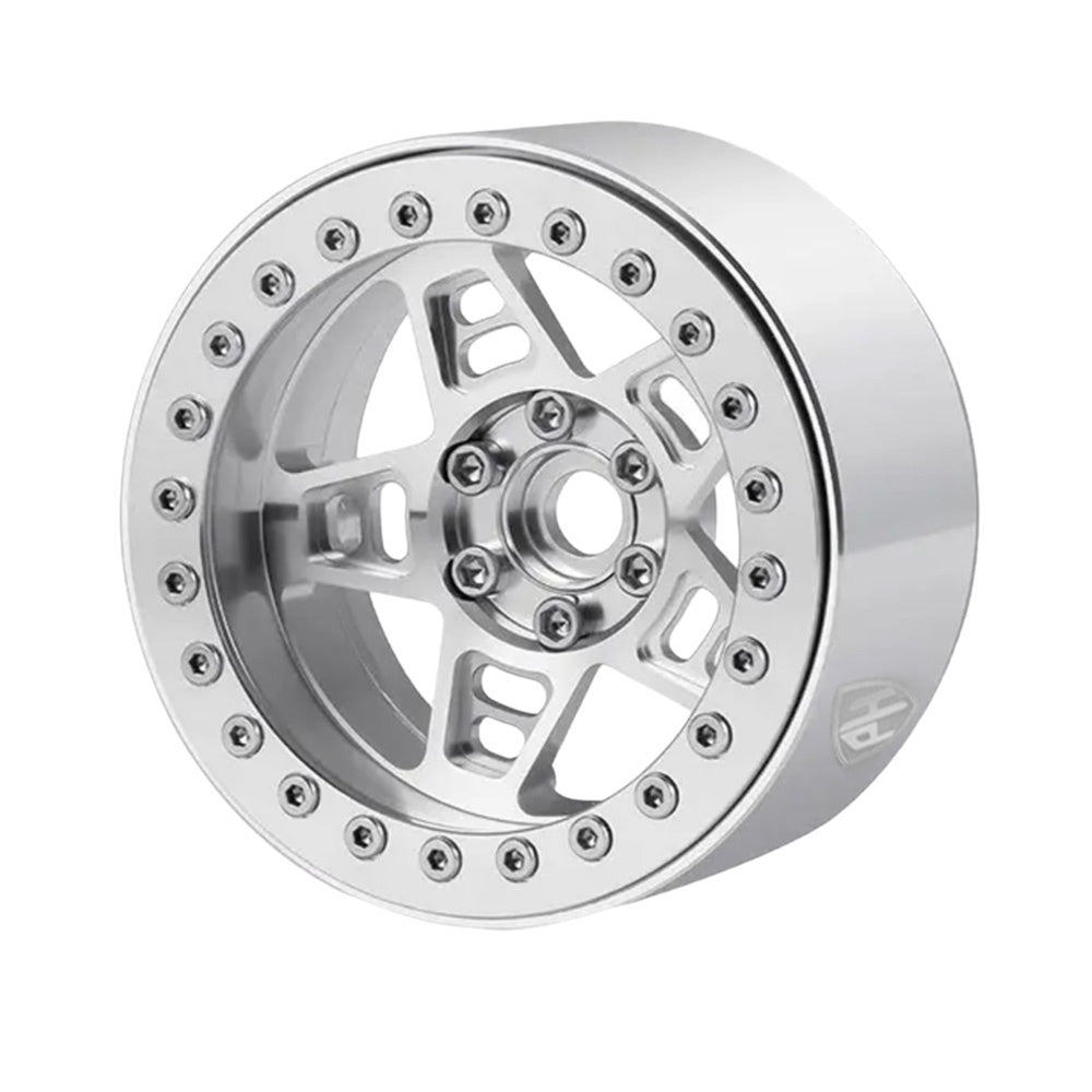 Powerhobby 2.2" Aluminum Wheels Silver (4) 1/10 Rock Crawler