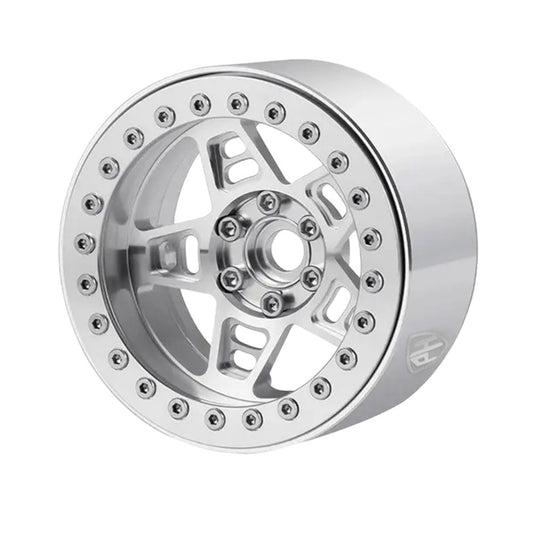 Powerhobby 2.2" Aluminum Wheels Silver (4) 1/10 Rock Crawler