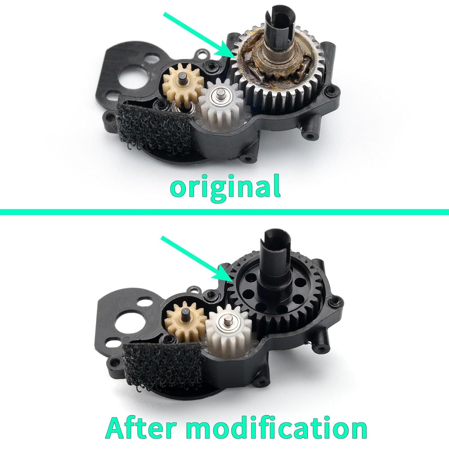 Powerhobby Steel Gearbox Straight Shaft Gear Set Losi Micro-B / Micro-T