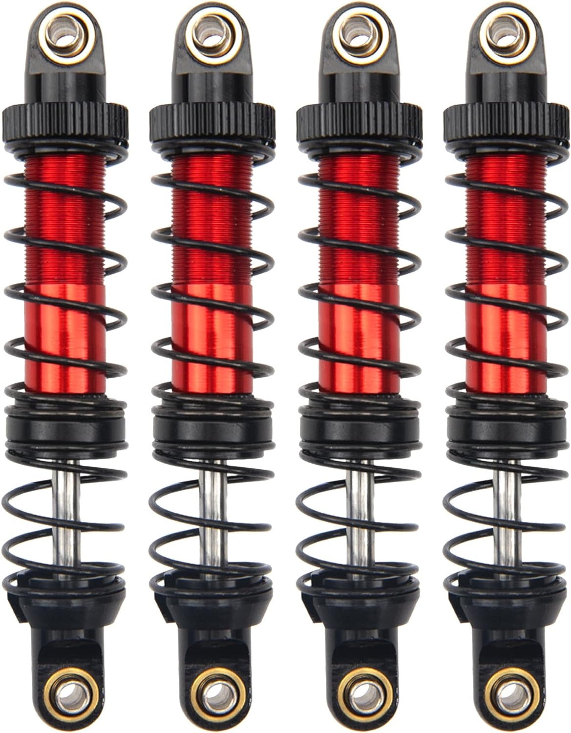 90MM 1/10 Rock Crawler Metal Shocks Absorber Adjustable Dampers (4)