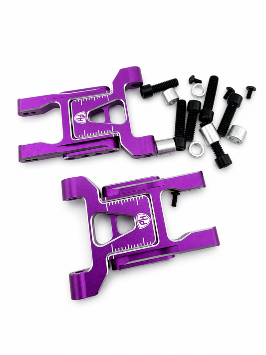 Powerhobby Yokomo RD2.0 Aluminum Adjustable "H" Short Rear Suspension Arms Purple