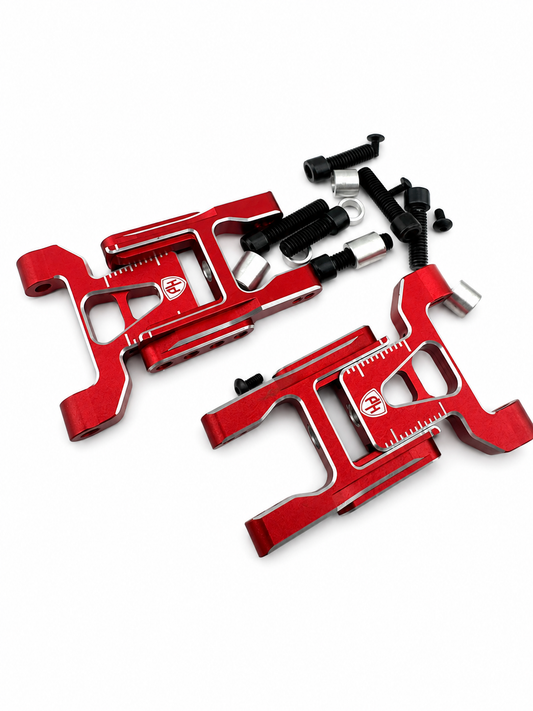 Powerhobby Yokomo RD2.0 Aluminum Adjustable "H" Short Rear Suspension Arms Red