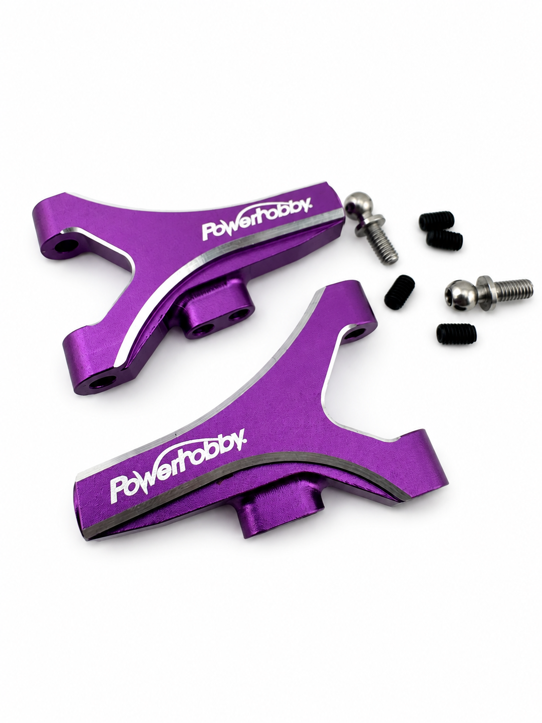 Powerhobby Yokomo YD-2 Aluminum Front Lower Short A-Arms Purple