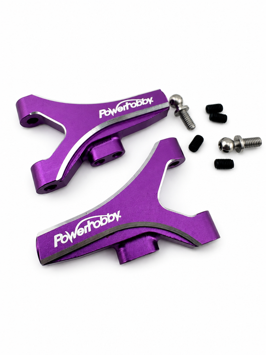 Powerhobby Yokomo YD-2 Aluminum Front Lower Short A-Arms Purple