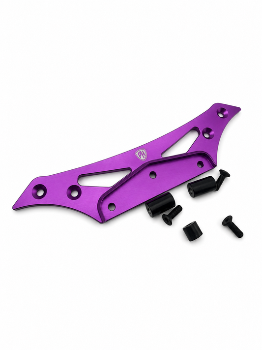 Powerhobby Yokomo RD2.0 Aluminum Upper Front Bumper Purple.