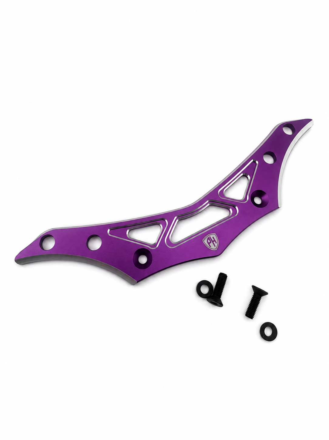 Powerhobby Yokomo RD2.0 Aluminum Upper Lower Bumper Purple.