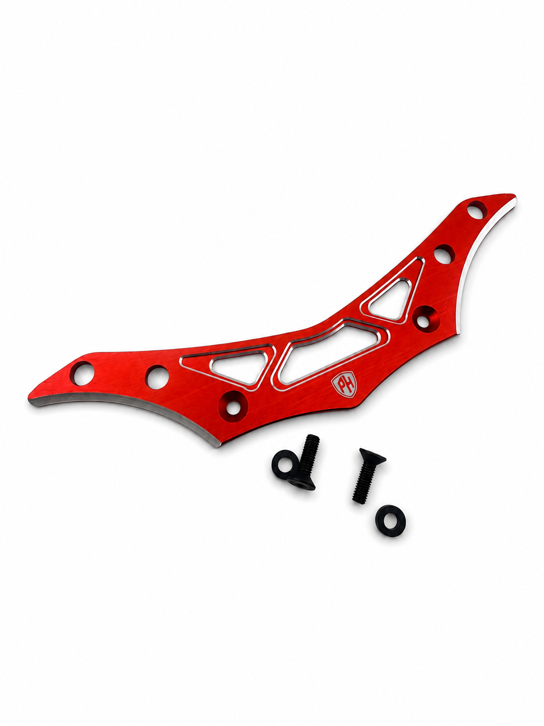 Powerhobby Yokomo RD2.0 Aluminum Upper Lower Bumper Red.