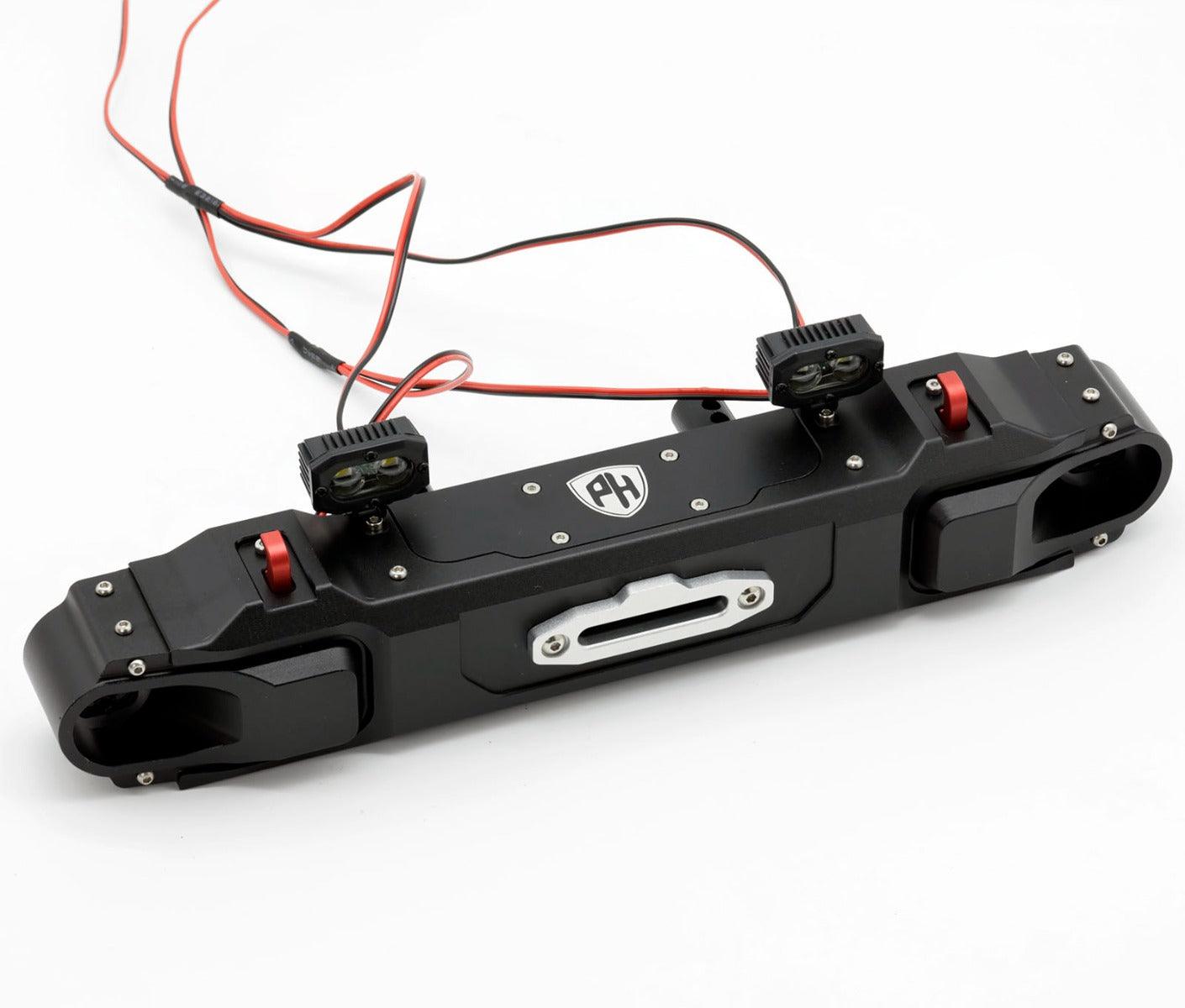 Powerhobby Axial SCX6 Jeep CNC Aluminum Front & Rear Bumpers with Lights - PowerHobby