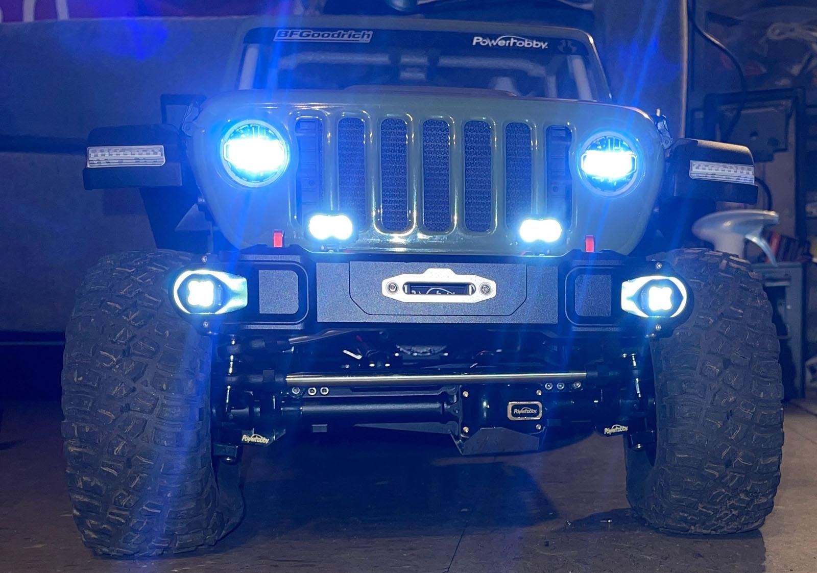 Powerhobby Axial SCX6 Jeep CNC Aluminum Front & Rear Bumpers with