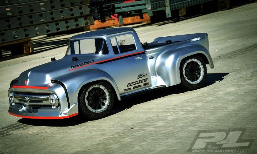 Pro-Line 1956 Ford F-100 Pro-Touring Street Truck Clear Body TRA Slash Rally - PowerHobby