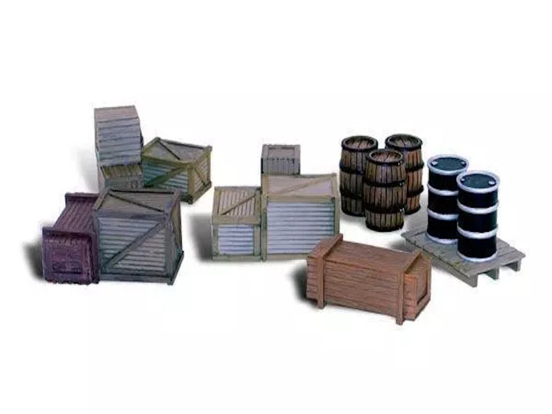 Woodland Scenics A2739 O Train Figures Assorted Crates