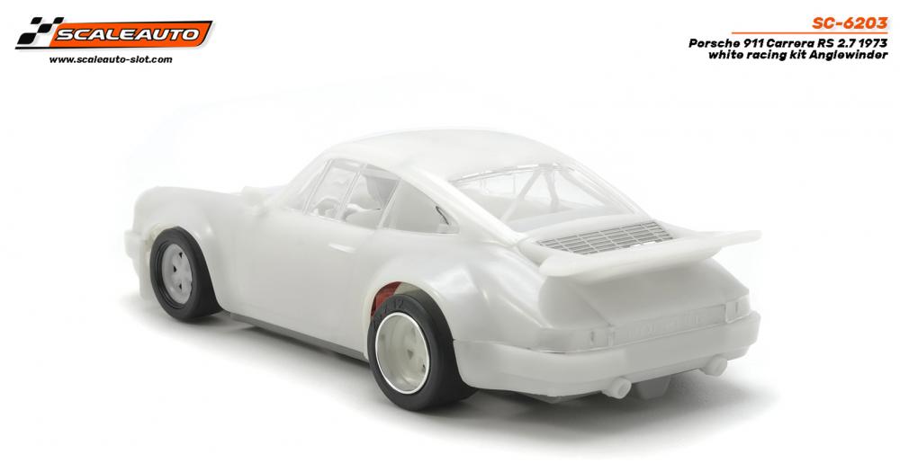 Scaleauto 1973 Porsche 911 Carrera RS 2.7 White Kit 1/32 Slot Car SC-6203
