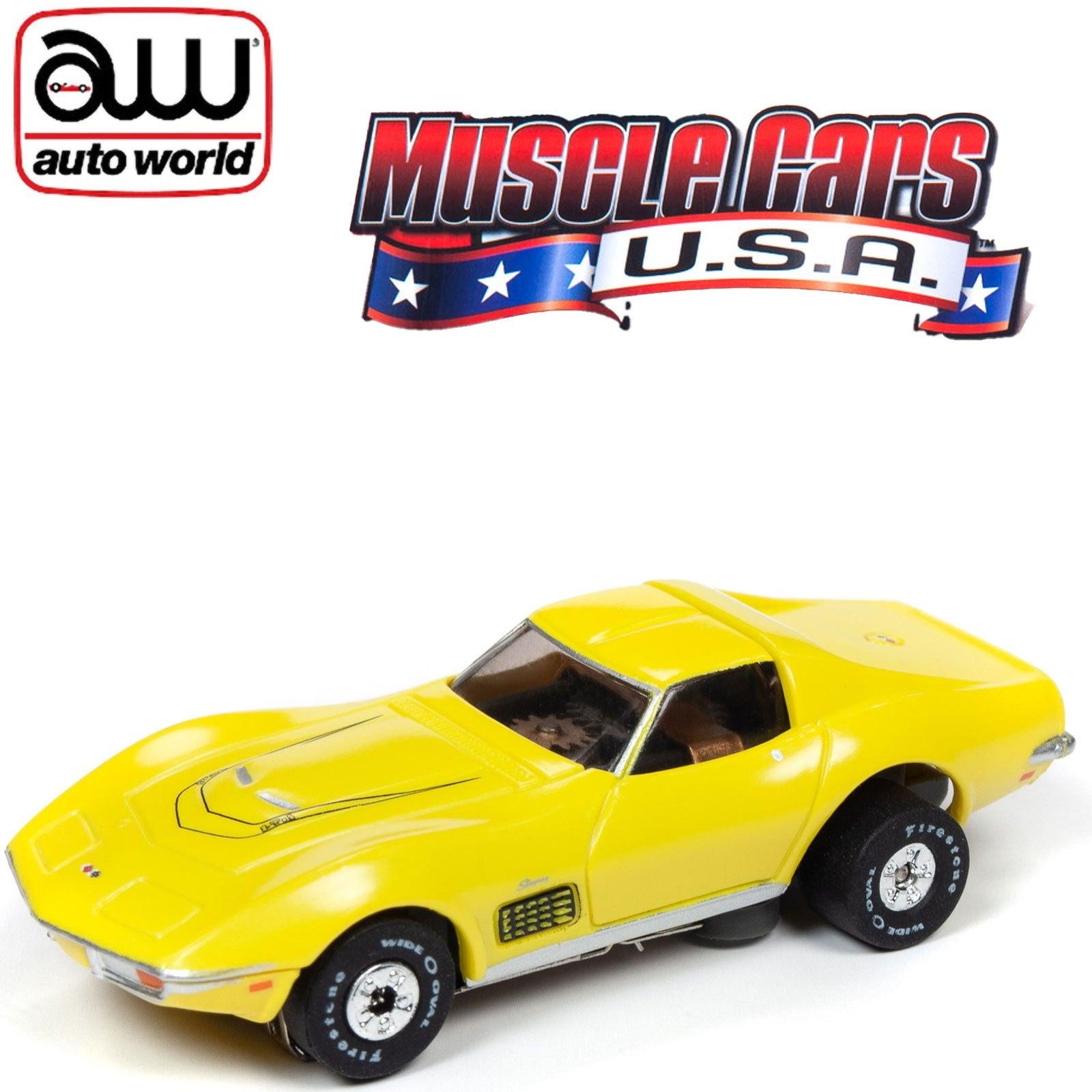 Auto World Chevy Corvette LT1 Thunderjet HO Slot Car SC349 fits