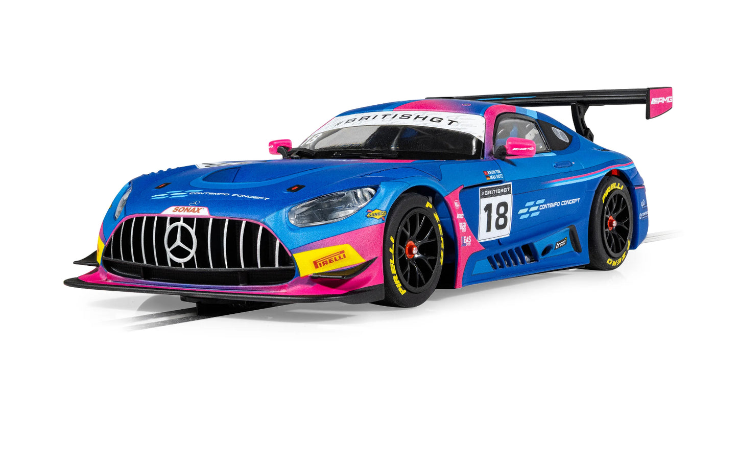 Scalextric C4623 Mercedes-AMG GT3 British GT 2024 1/32 Slot Car DPR.