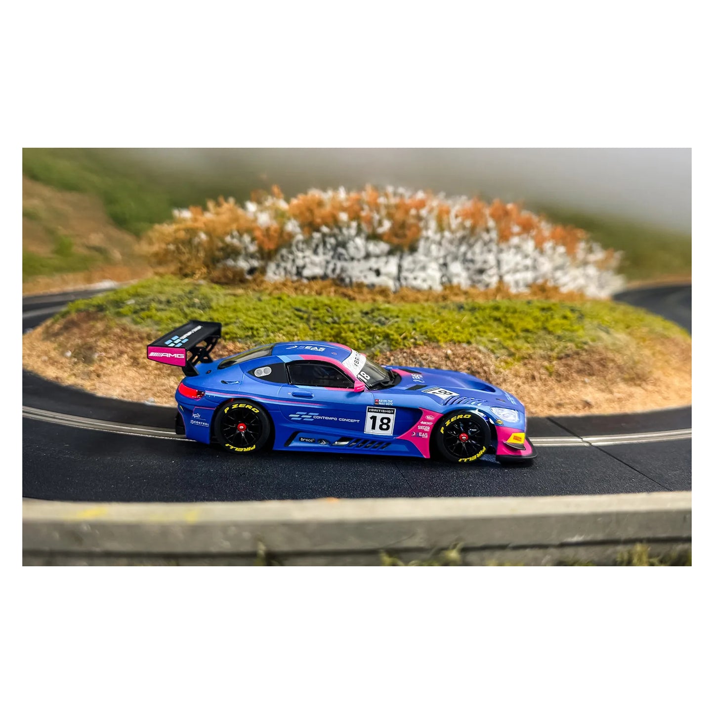 Scalextric C4623 Mercedes-AMG GT3 British GT 2024 1/32 Slot Car DPR.