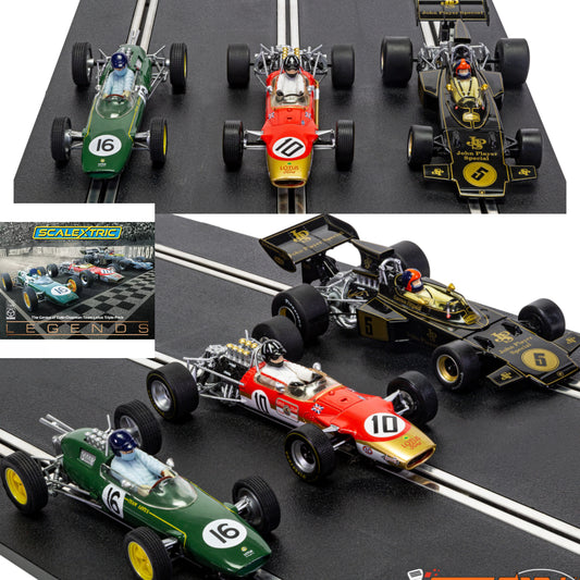 Scalextric C4184A Lotus 25 49 72 GP Triple Pack 1/32 Slot Car Jim Clark Graham Hill