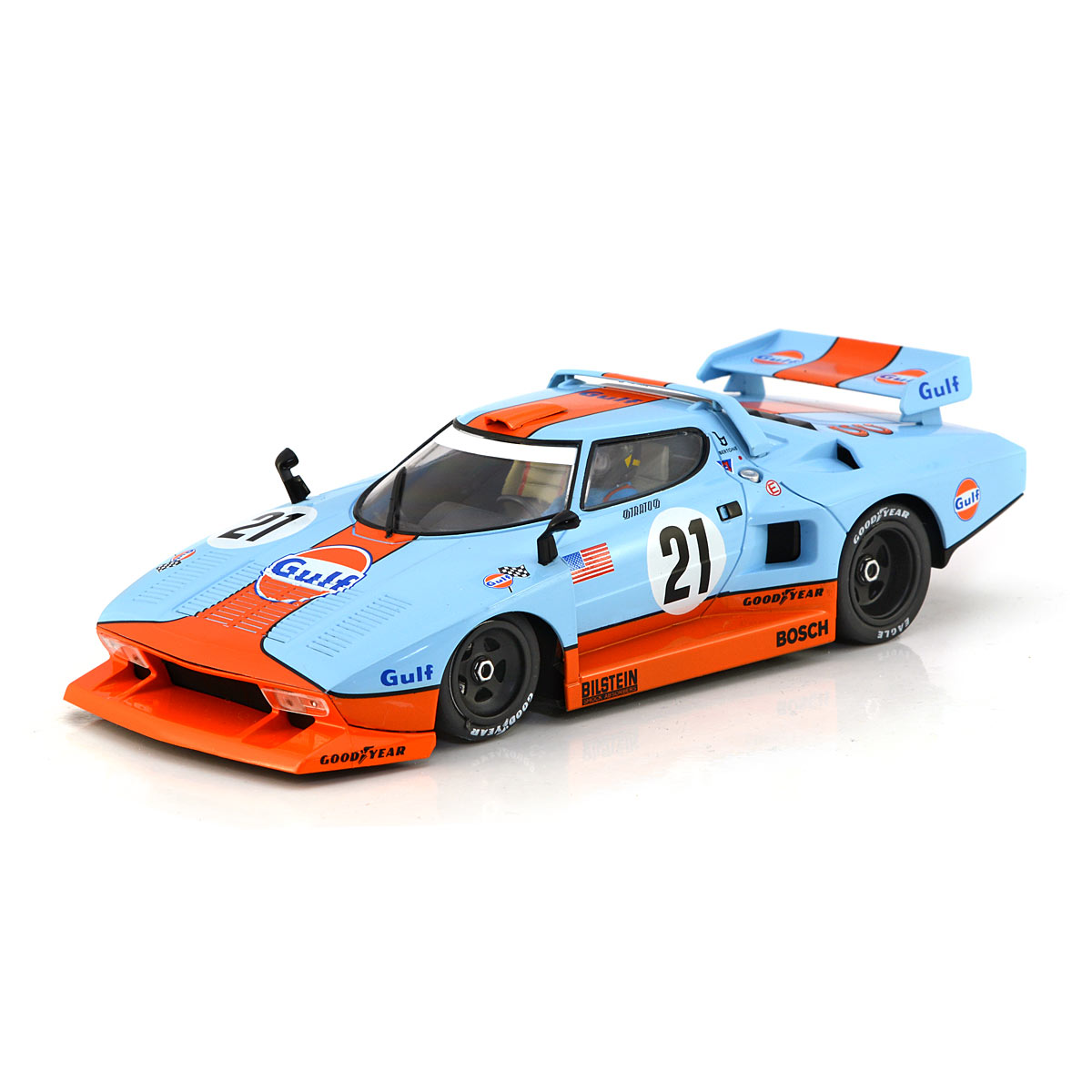 Racer Sideways Lancia Stratos Turbo Group 5 Gulf 1/32 Slot Car SWHC07A