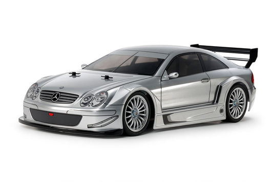Tamiya 47493 1/10 RC 2002 Mercedes-Benz CLK AMG Racing Version TT02 Silver