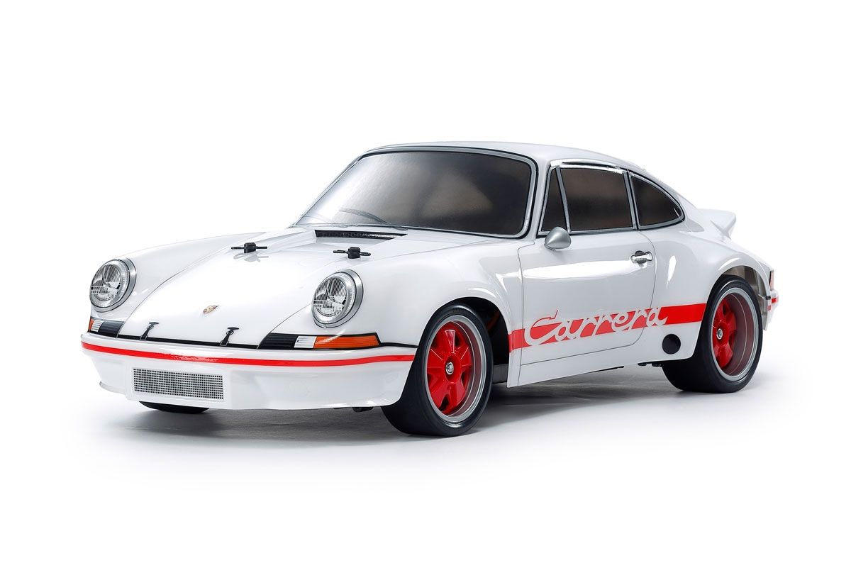 Tamiya 47507 1/10 R/C Porsche 911 Carrera RSR 2.8, White Painted Body (BT-01)