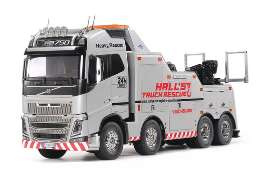 Tamiya Volvo FH16 750 8x4 Tow Truck Silver 1/14 RC Kit [47528]