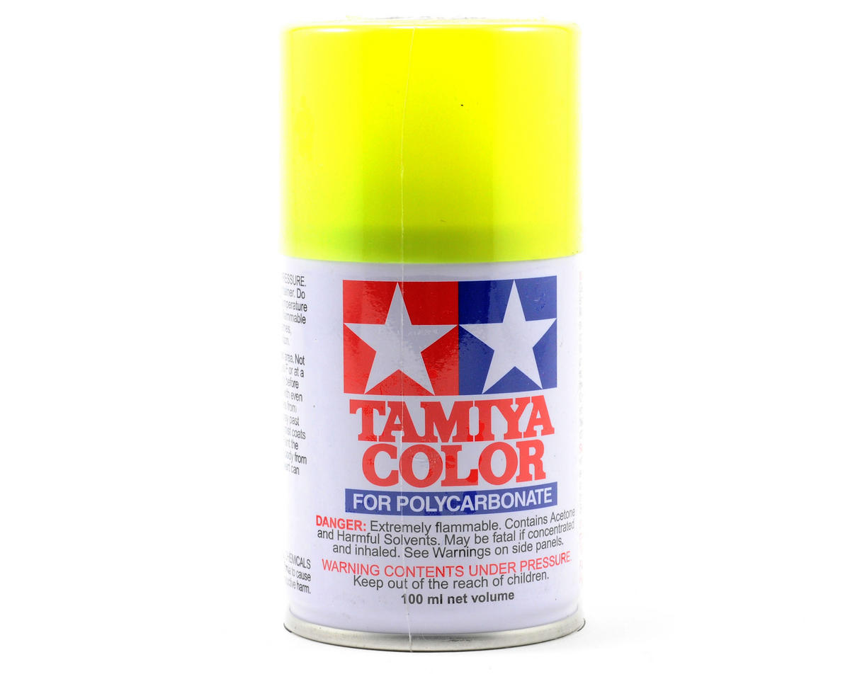 Tamiya PS-27 Fluorescent Yellow polycarbonate spray paint 86027