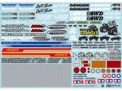 Tamiya 54630 Rc Sponser Sticker Set