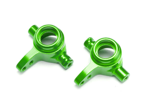 Traxxas 6837G Green Aluminum Steering Blocks (L&R)