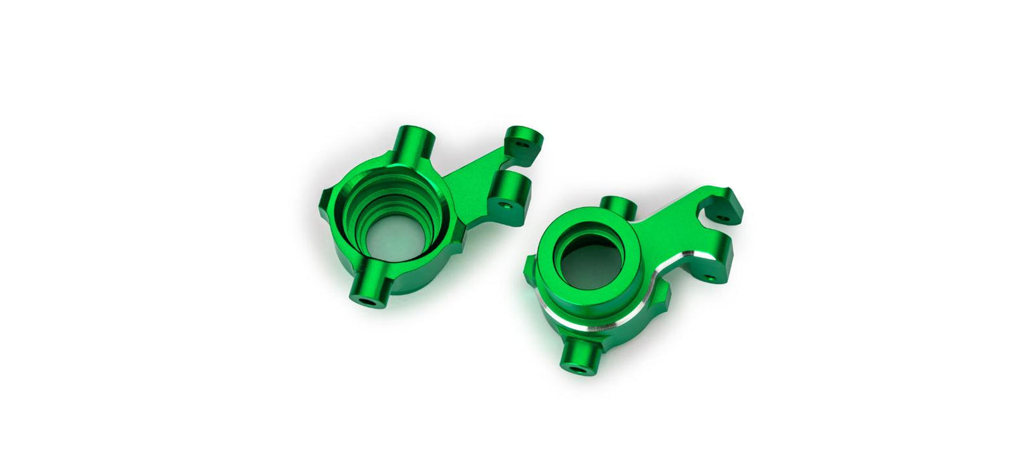 Traxxas 10237-GRN Steering Blocks Aluminum Green