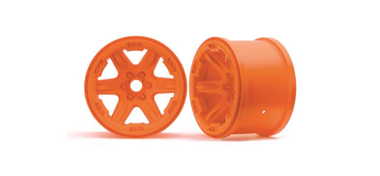Traxxas 8671A Wheels 3.8 Orange Splined