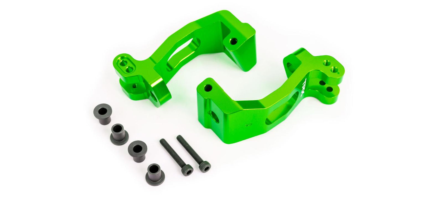 Traxxas 9532G Caster Blocks Aluminum Green