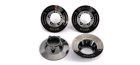 Traxxas 9568T Wheel Covers Black Chrome