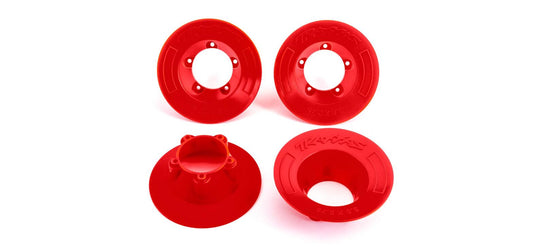 Traxxas 9569R Wheel Covers Red