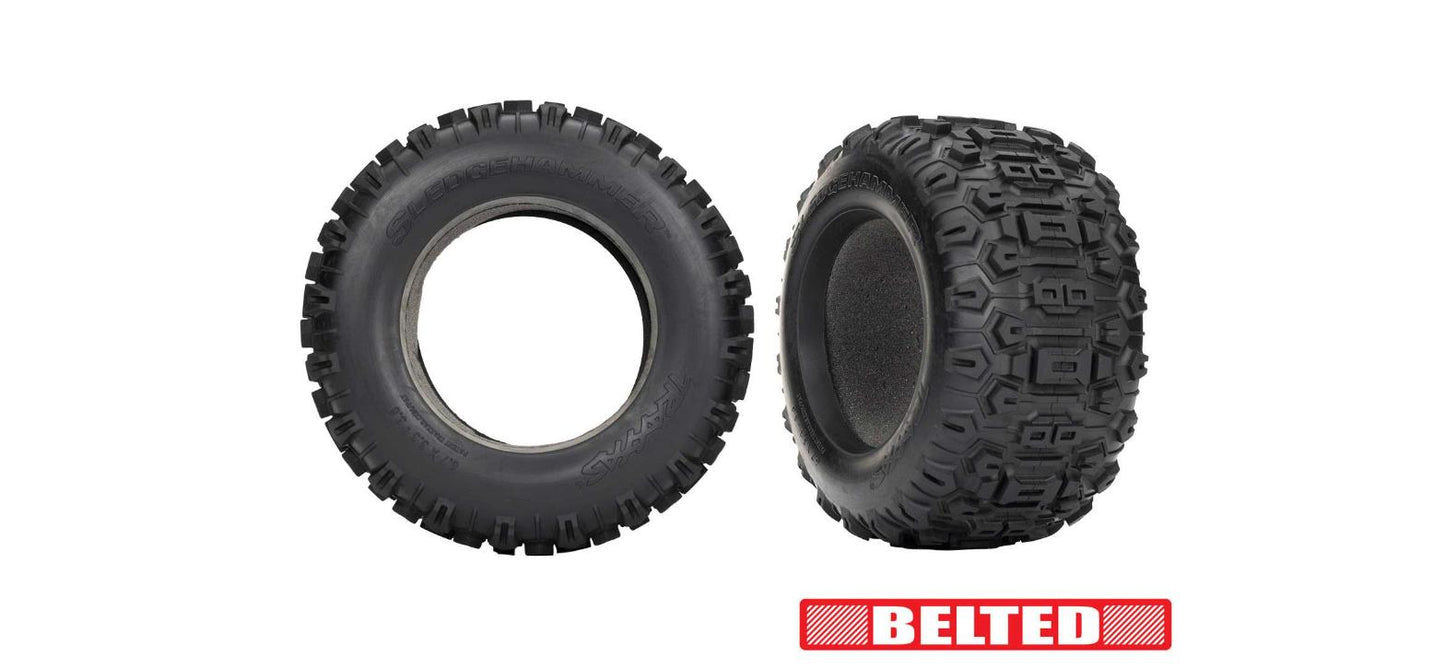 Traxxas 9571 Tires Sledgehammer Belted