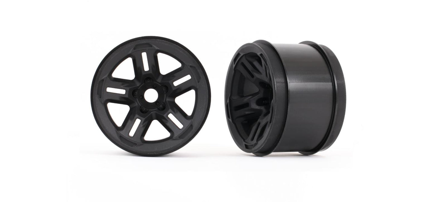 Traxxas 9671 Wheels 3.8 Black Splined