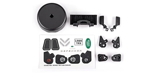 Traxxas 9720 TRX-4M Grille, Mirrors & Tire Cover