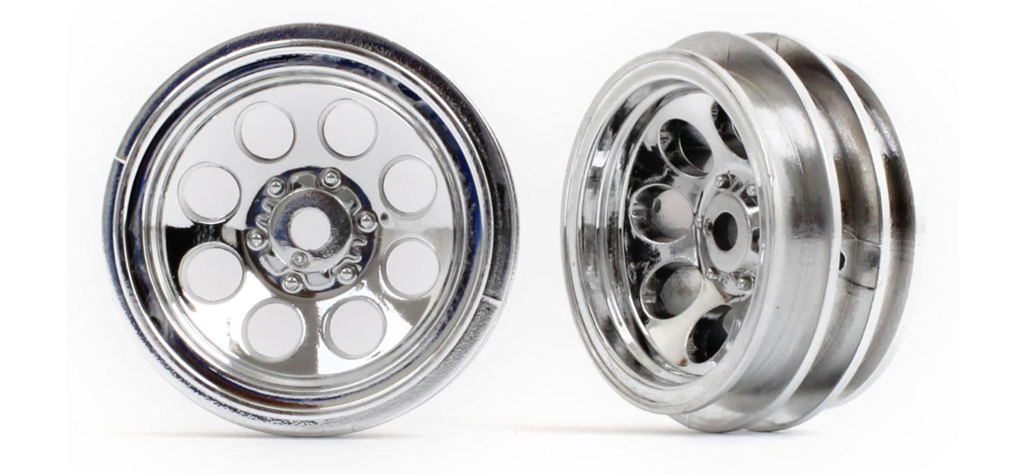 Traxxas 9870 TRX-4M Chrome 8-Hole Mag Wheels (2)