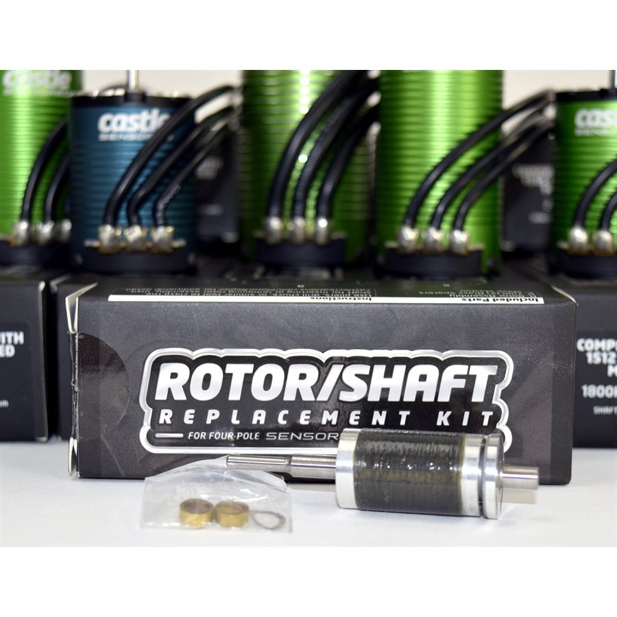 Castle Crations Rotor / Shaft Replacement Kit 1410-3800Kv 5mm Motor - PowerHobby