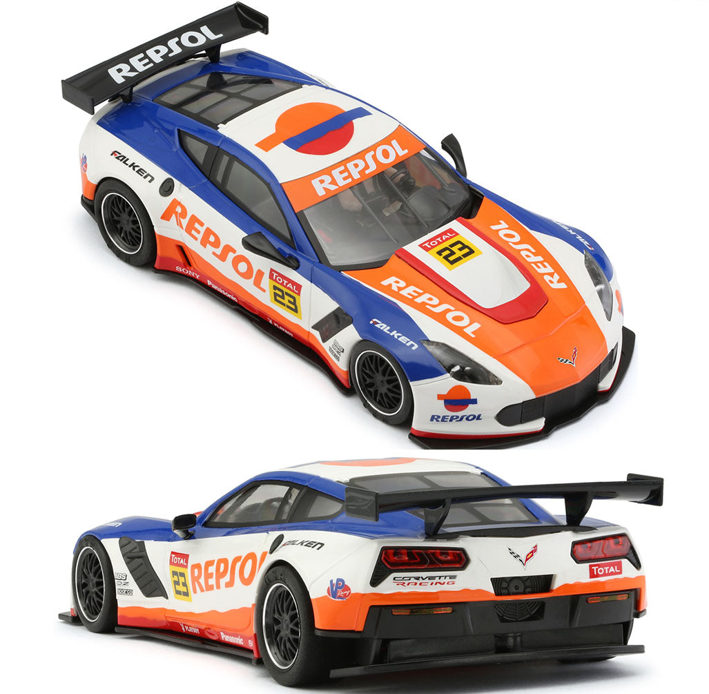 NSR Corvette C7R REPSOL #23 Anglewinder Slot Car 1/32 NSR0131AW - PowerHobby