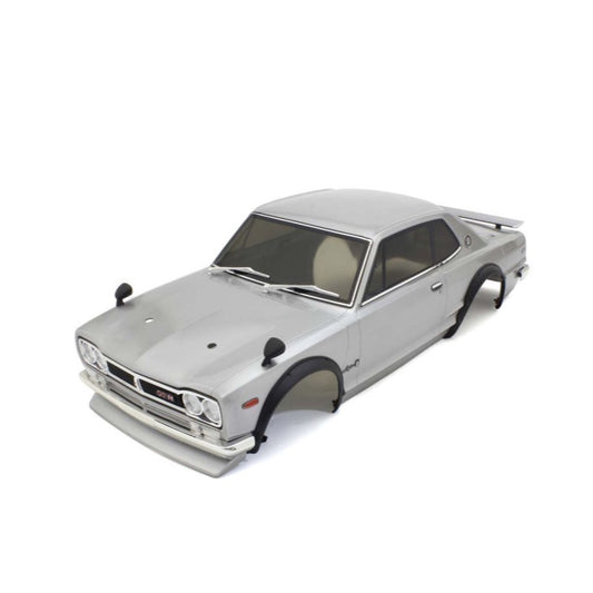 KYOSHO KYOFAB606SL NISSAN SKYLINE 2000GTR KPGC10 TUNED SLIVER DECO BODY SET - PowerHobby