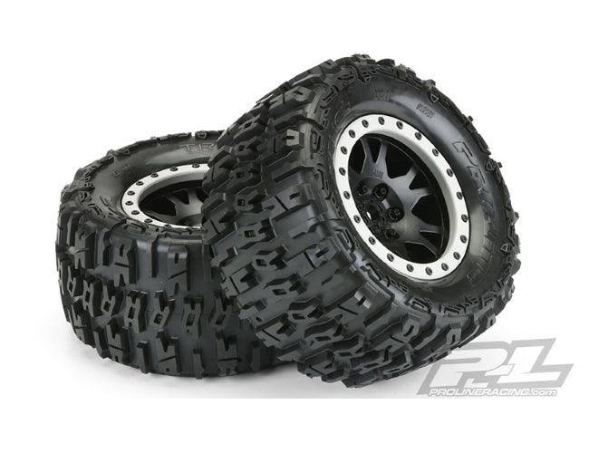 Pro-Line 10151-13 Trencher Pr-Loc Mounted TIres / Wheels (2) X-Maxx - PowerHobby