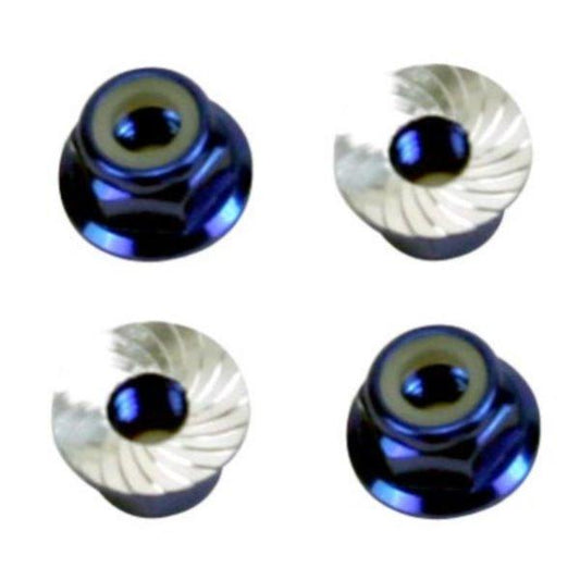 Ofna Racing 10993 Nylok Nut Serated CNC 4mm (4Pieces) Jammin JL-10 Drift - PowerHobby