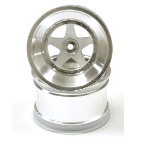 Kyosho KYOSCH006SCB 2.2 Rear Chrome Wheel (2p/Satin C/ Scorpion 2014) - PowerHobby