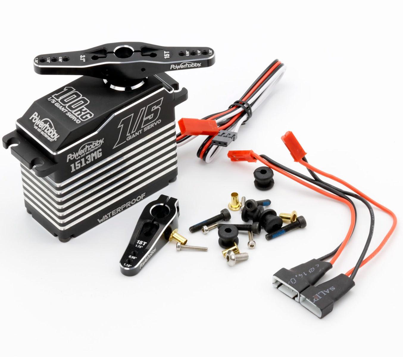 Powerhobby 1513MG 1/5 Aluminum Waterproof High Torque Brushless Servo 3S / 4S - PowerHobby