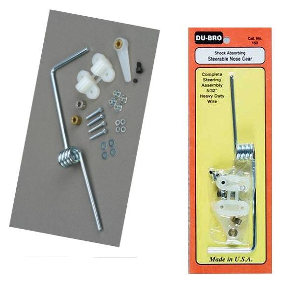 DuBro 152 Shock Absorbing Airplane Nose Gear 5/32" Bent - PowerHobby